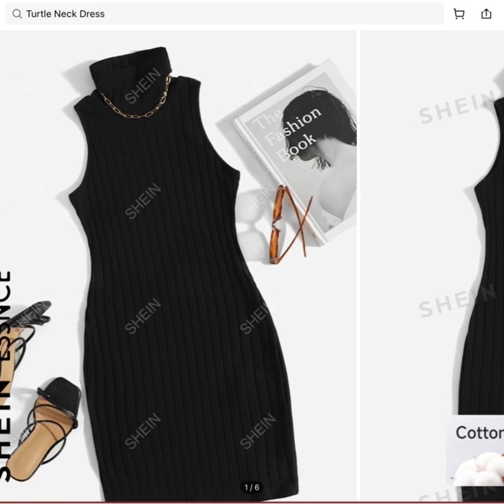 SHEIN turtle neck dress